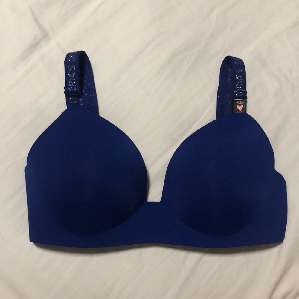 BRAND NEW Victoria’s Secret Blue Wireless Bra